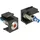 DeLock Keystone LED flach rot 6 V, schwarz