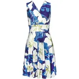 vivance by lascana Jerseykleid Minikleid blau/grün/creme 40