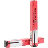 Catrice Cosmetics Catrice Lash Glue & Eyeliner, Fake Lashes-Zubehör, Nr. 010 Strong Black, schwarz, Ultra Schwarz, Expressergebnis, schnelltrocknend, matt, vegan, Mikroplastik Partikel frei, ohne Parfüm (1,7ml)