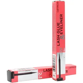 Catrice Cosmetics Catrice Lash Glue & Eyeliner, Fake Lashes-Zubehör, Nr. 010 Strong Black, schwarz, Ultra Schwarz, Expressergebnis, schnelltrocknend, matt, vegan, Mikroplastik Partikel frei, ohne Parfüm (1,7ml)