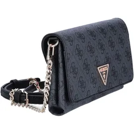 GUESS Noelle Xbody Flap Organizer Coal Logo
