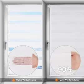Sekey Doppelrollo 85 x 100 cm weiß