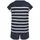 s.Oliver Shorty Pyjama gestreift Blau/Weiß 36-38