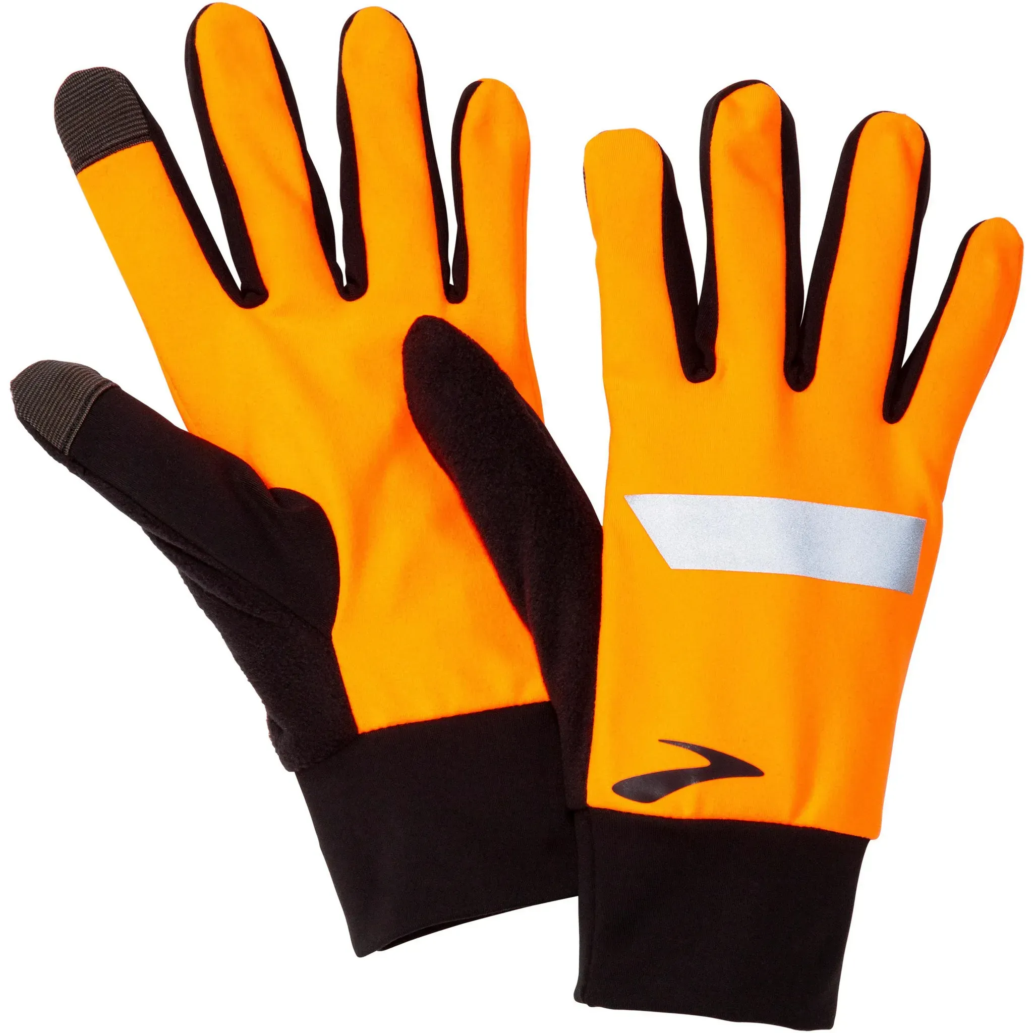 Brooks Fusion Midweight Handschuh in fluoro flash-black, Größe XL - orange