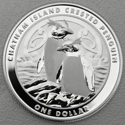 Silbermünze 1oz Crested Penguin 2020 Chatham Island - New Zealand