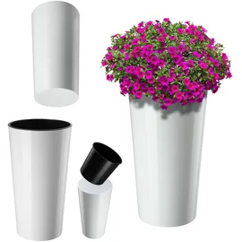 Kadax Ø 30 x 57,5 cm Weiß