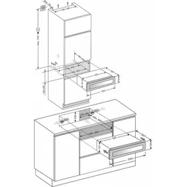 Amica WK 341 400 S - Weintemperierschublade - 5 Flaschen