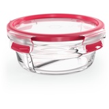 Emsa Clip&Close Glass Vorratsdose 550 ml Glas Rot
