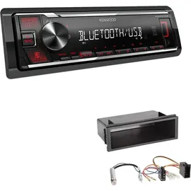 EHO Kenwood KMM-BT209 1-DIN Autoradio Bluetooth USB AUX mit Einbauset für Volkswagen VW Bora + Variant