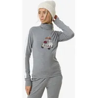 Super.natural Carski Roll Neck cashmere grey melange/fresh white/various (78G)