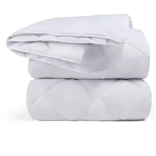 Blumtal 4 Jahreszeiten Bettdecke 135 x 200 cm - zusammenknöpfbare vier-Jahreszeiten-Bettdecke - Winterdecke - Weiß