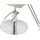 Physa Physa, Friseurstuhl mit Fußstütze höhenverstellbar Barber-Stuhl 200 kg Tilbury Beige