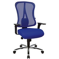 Topstar Bürostuhl »Art Comfort Net« ohne Armlehnen mit verchromten Fußkreuz blau