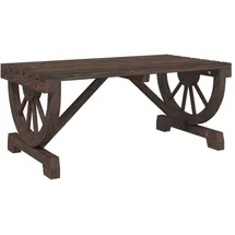 vidaXL Garten-Couchtisch 90x50x40 cm Massivholz Tanne