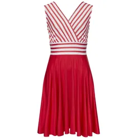 LASCANA Sommerkleid Gestreift Rot/Weiß 42