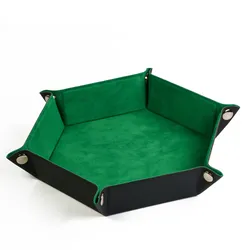 Würfelteller Hexagon - green