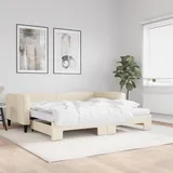 vidaXL Tagesbett 100 x 200 cm Creme