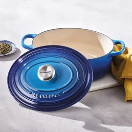 Le Creuset Signature Bräter oval 29 cm azure