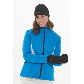 Endurance Softshelljacke "Loralei", Damen, Gr. 42, blau, 100% Polyester, mehrfarbig, normal, hoch geschlossener Ausschnitt, Jacken Softshelljacke, mit Reflektoren