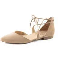 Paul Green Damen, Frauen Klassische Ballerinas,Ballerina-Schuhe,Ballett-Schuhe,Ballet-Flats,flach,Ausgehschuhe,Abendschuhe,Beige (JA),37.5 EU /