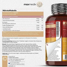 WeightWorld Sunglow Beta Carotin Komplex - 120 Tabletten - WeightWorld