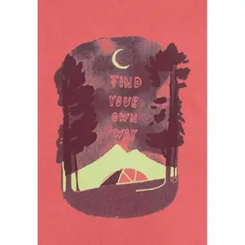 Jack Wolfskin Graphic Kurzarm-t-shirt - Print Sunset Coral - 128 cm