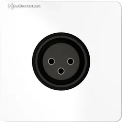Kindermann Konnect design click Audio XLR - Modulares Faceplate-Snap-In