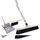 BawiTec Besen Set Kehrbesen XL 60 cm Schwarz
