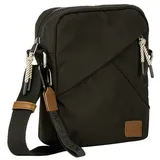 CAMEL ACTIVE Umhängetasche CAMEL ACTIVE "Aurum", Damen, Gr. B/H/T: 19cm x 22cm x 6cm, schwarz, Polyester, beschichtet, clean, unifarben mit Farbeinsätzen, Taschen Umhängetasche, aus recyceltem Polyester in Nylonstruktur, leicht & mit feinen Details