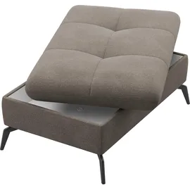 sit&more Polsterhocker Amica mit Stauraum 102 x 47 x 69 cm Braun
