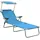 furnicato Sonnenliege 71,5 x 108,5 x 188 cm Blau