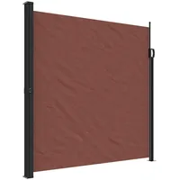 vidaXL Seitenmarkise Ausziehbar Braun 200 x 500 cm Polyester