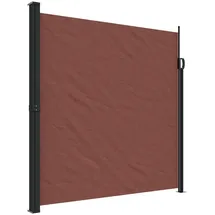 vidaXL Seitenmarkise Ausziehbar Braun 200 x 500 cm Polyester