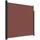vidaXL Seitenmarkise Ausziehbar Braun 200 x 500 cm Polyester