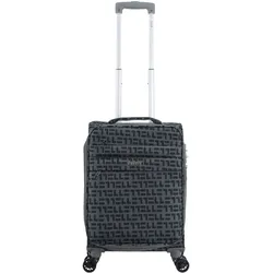 Koffer ELLE "Couture", Gr. B/H/T: 37cm x 55cm x 20cm, grau, Nylon, Koffer, aus Nylon-Material