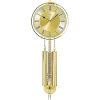 Pendeluhr AMS 356 Wanduhr mit Pendel Gehäuse Messing by AMS