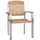 Merxx Keros Stapelsessel 2er Set 58 x 60 x 84 cm silber/weiß