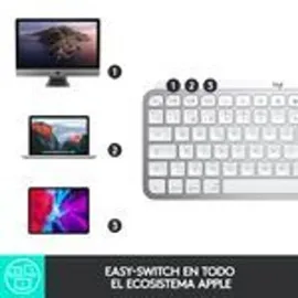 Logitech MX Keys Mini für Mac ES hellgrau
