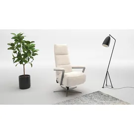 sit&more TV-Sessel Vario Comfort 70 x 124 x 85 cm Beige mit Kopfteilverstellung und 360° Drehfunktion