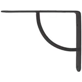 Regalkonsole Regalwinkel Garderobenkonsole Regalträger Regalhalter Bücherregal 150mm (Schwarz)