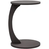 [en.casa] Beistelltisch Grau Holzwerkstoff 56 x Ø 38 cm