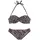 LASCANA Bandeau-Bikini Damen Braun/Mehrfarbig 36 Cup D