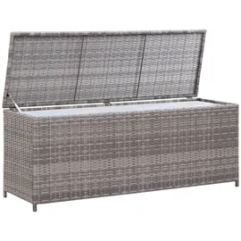 vidaXL Gartenbox Grau 120x50x60 cm Poly Rattan