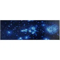 MCW LED-Bild, Leinwandbild Wandbild Leuchtbild, Timer 120x40cm Sternenhimmel