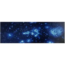 MCW LED-Bild, Leinwandbild Wandbild Leuchtbild, Timer 120x40cm Sternenhimmel