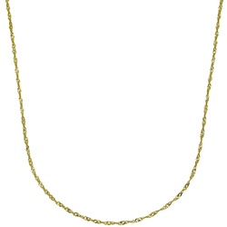 Collierkettchen »585 Gold Singapurkette 45cm«, Halsschmuck, 37234346-0 gelb