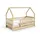 masseno Kinderbett BELLA 80 x 190 cm Kiefer massiv braun