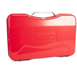 TAINO MOX Koffer-Grill Holzkohlegrill BBQ Campinggrill Koffer Schwarz kompakt
