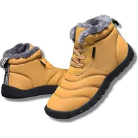 ASKSA Damen Herren Winter Wasserfeste Barfussschuhe Outdoor Traillaufschuhe Barfuss Schuhe, Braun, Groesse: 39 - Braun - 39