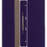 Q-Connect Heftstreifen PP, A4 lang, 31x4,5cm, blau, Metalldeckleiste